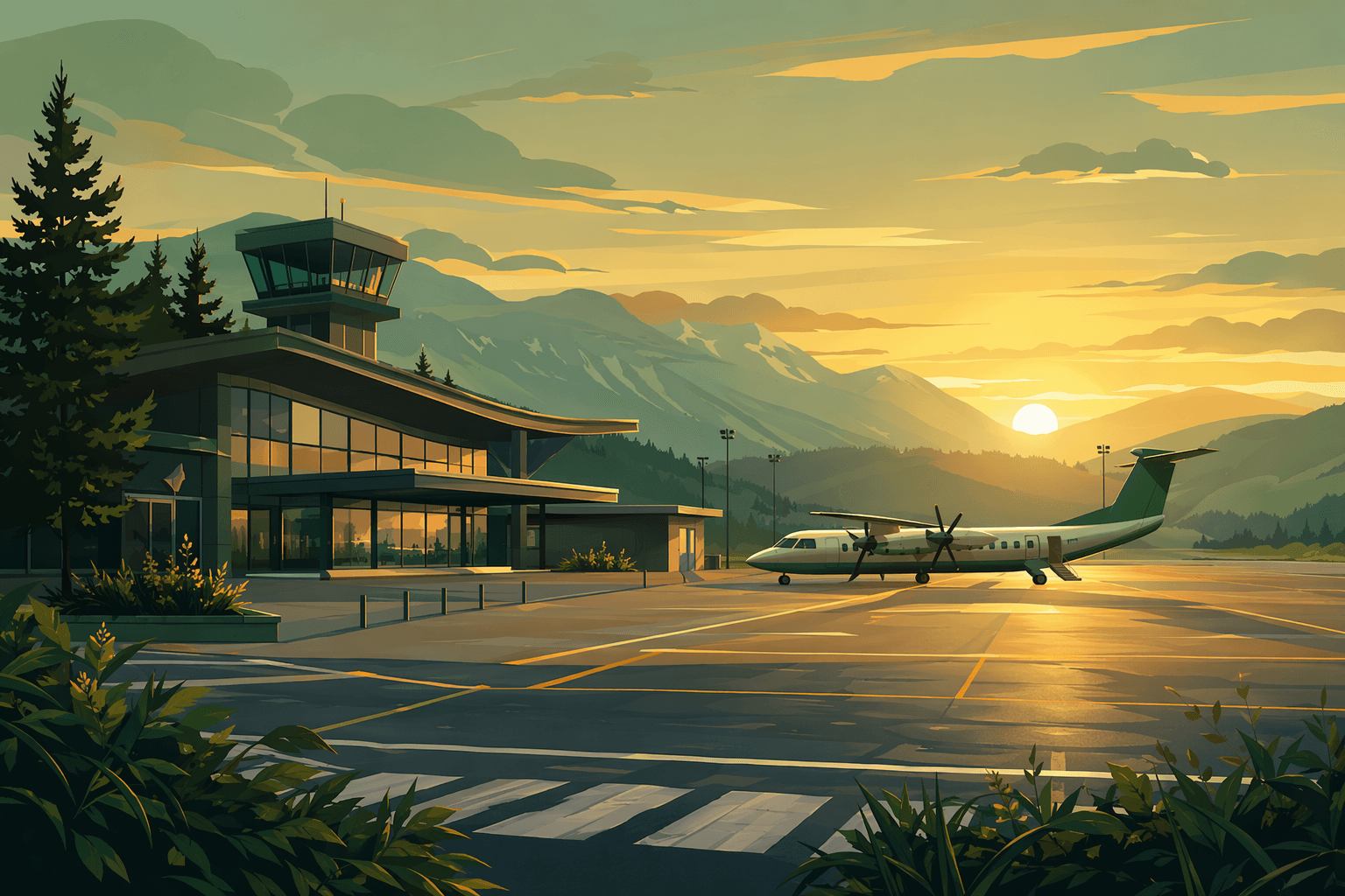 Regional Air Travel - illustration, Jake Team LLC