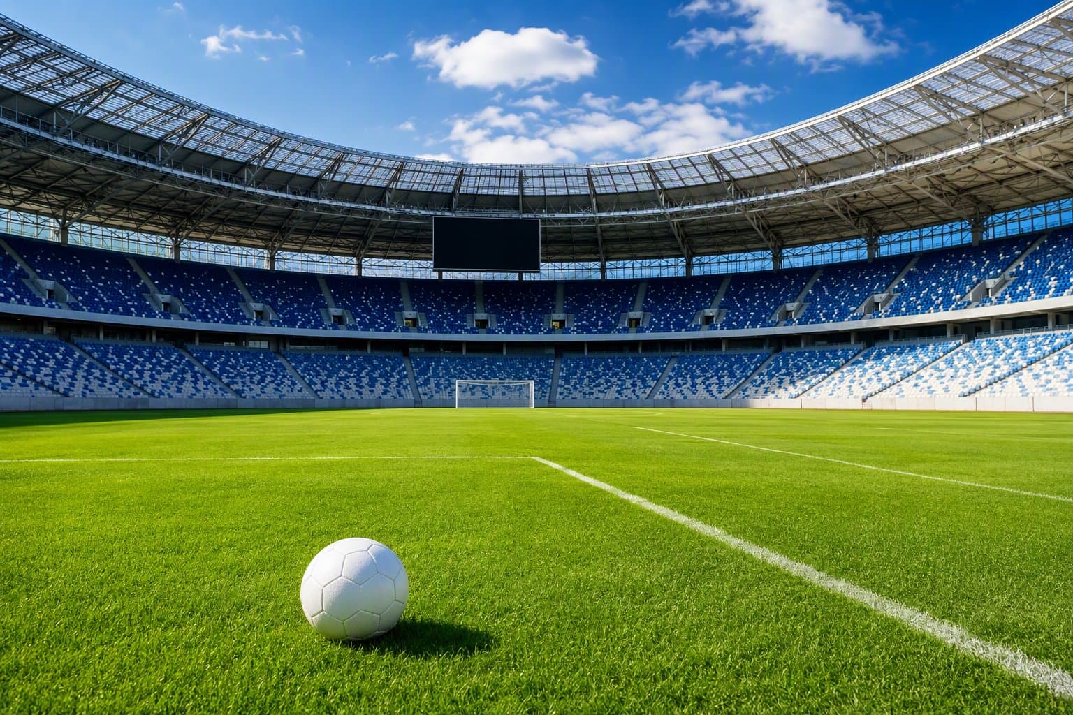 Empty Soccer Stadium - illustration, Jake Team LLC