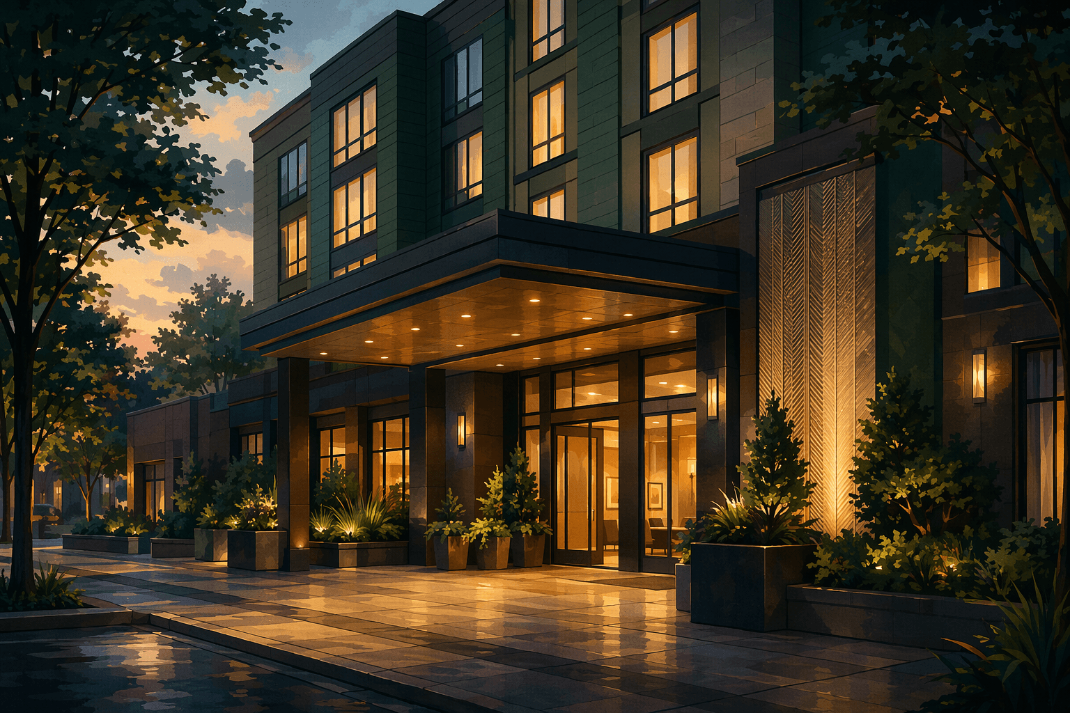 New Hotel Opening - illustration, Jake Team LLC