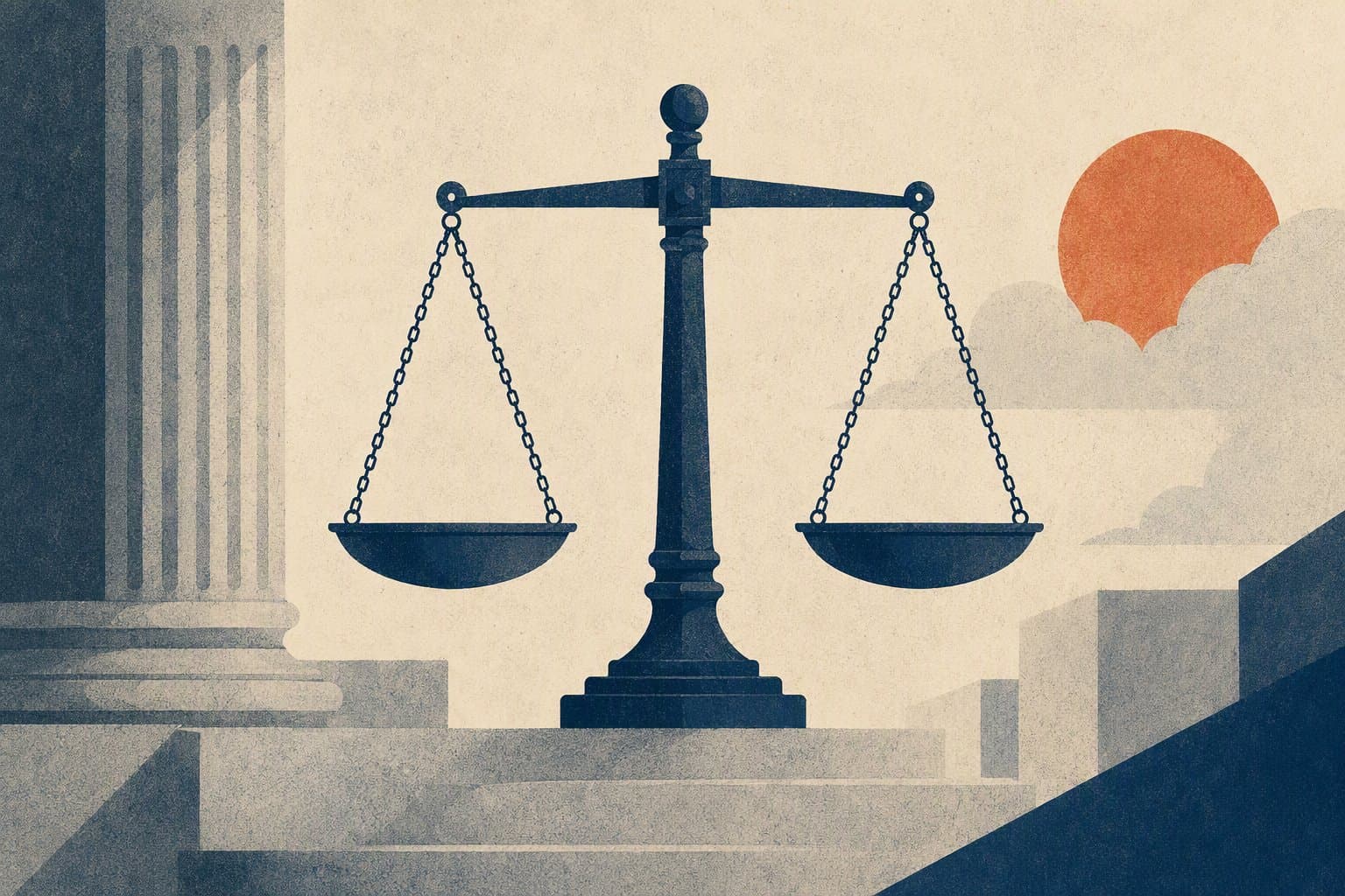 Justice scales - illustration, Jake Team LLC