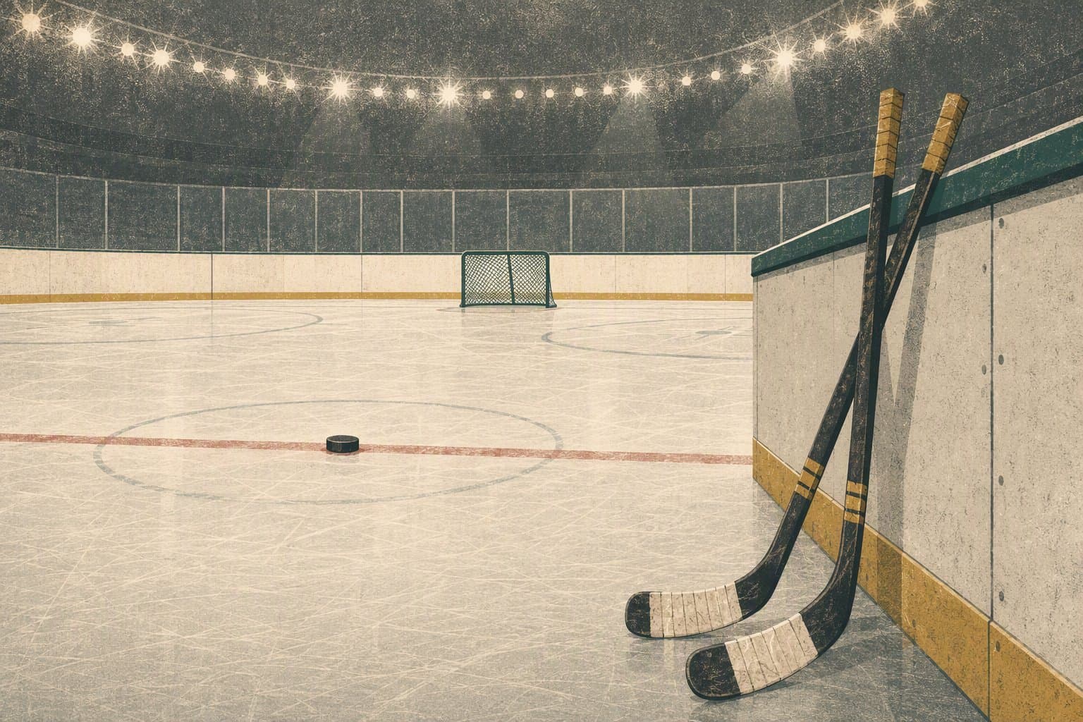 Overtime hockey victory - illustration, Jake Team LLC