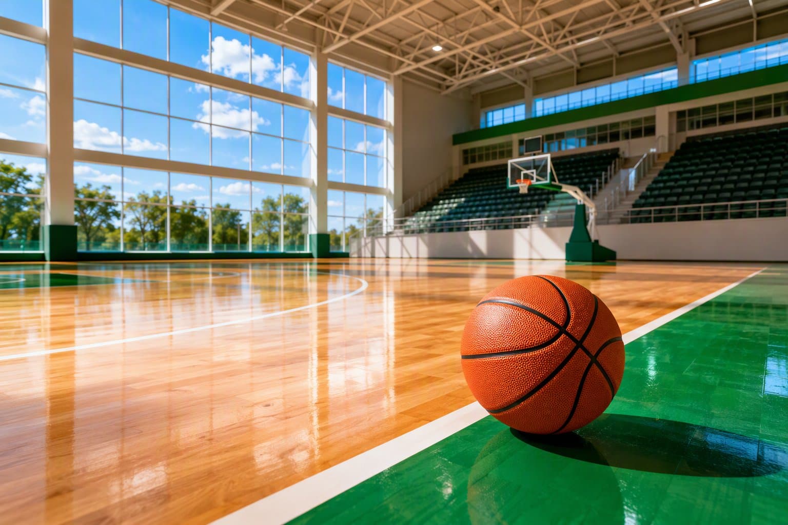 Basketball Court - illustration, Jake Team LLC