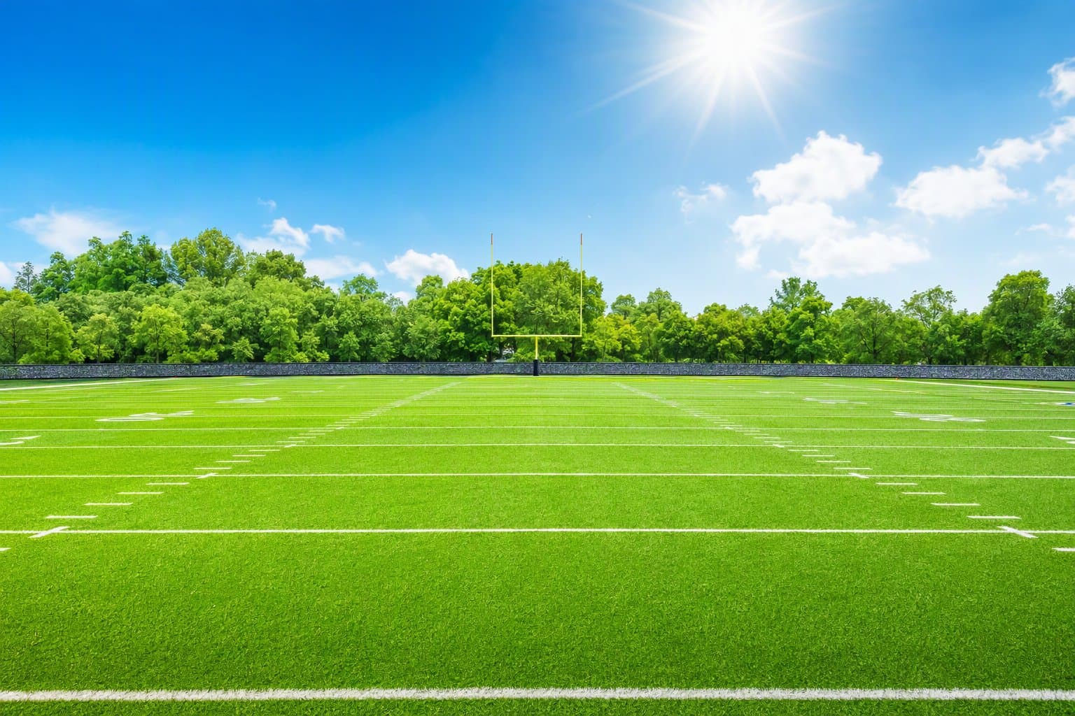 Sunlit College Football Stadium - illustration, Jake Team LLC