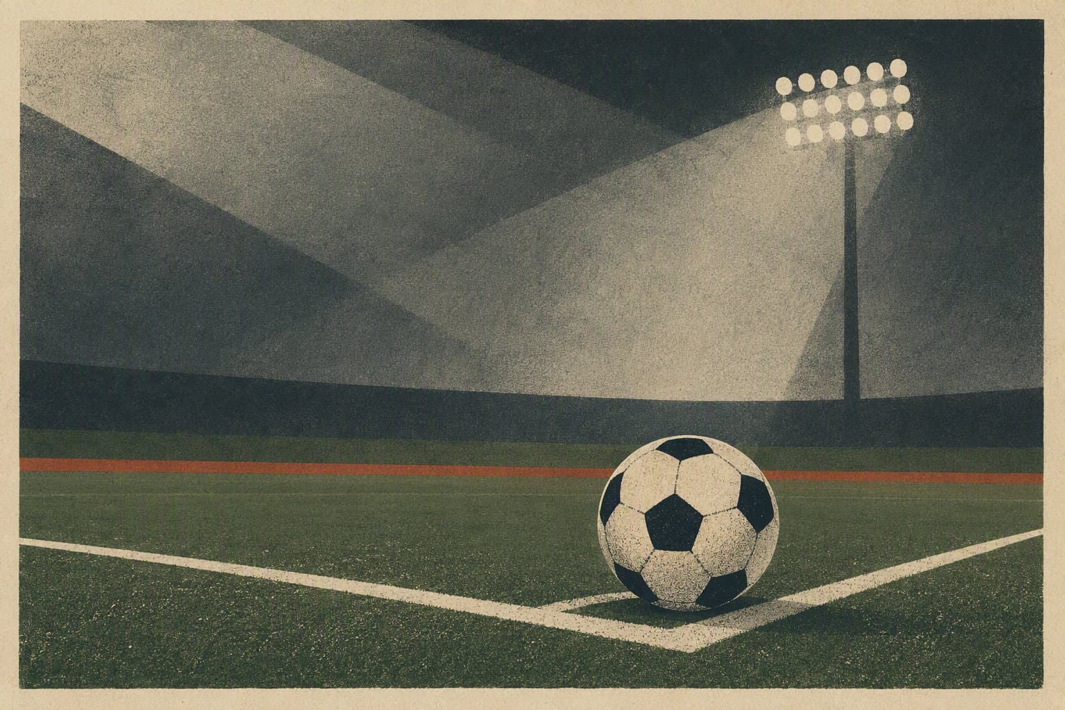 Soccer match tension - illustration, Jake Team LLC