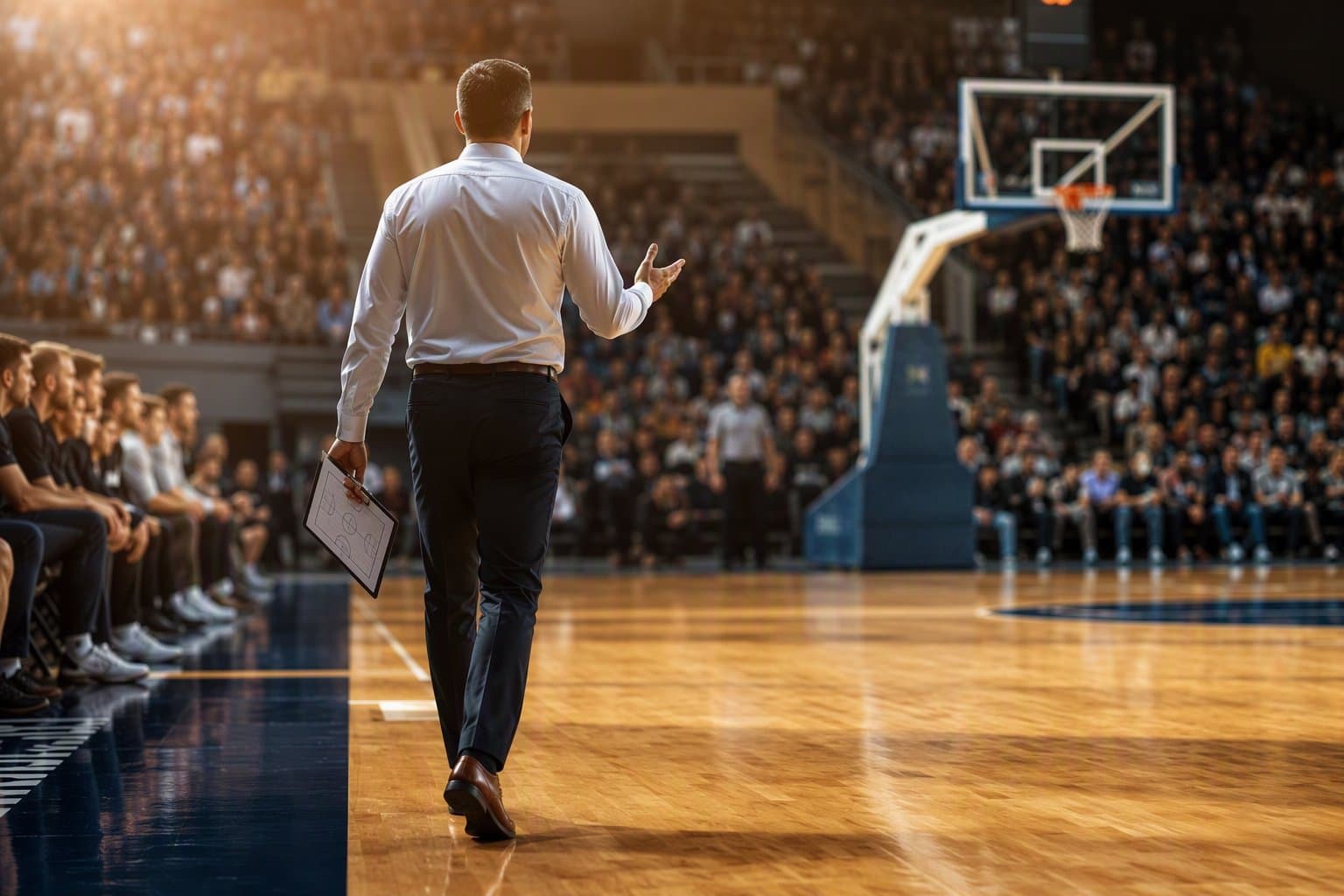 basketball coaching transition - illustration, Jake Team LLC