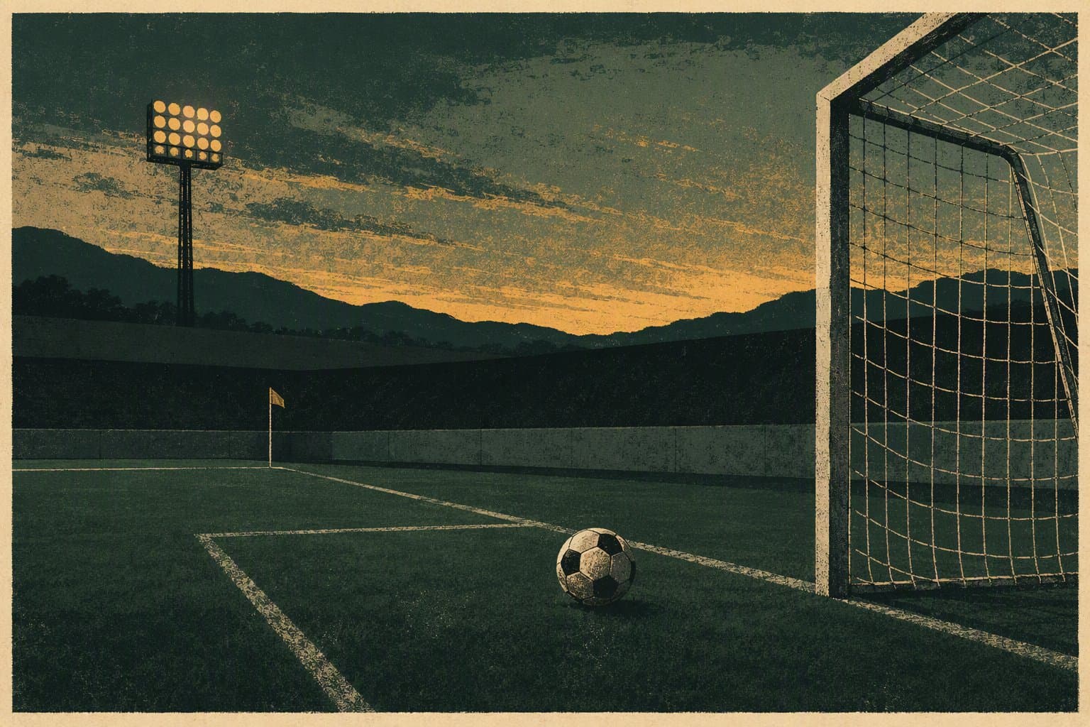 Soccer Final Minute - illustration, Jake Team LLC