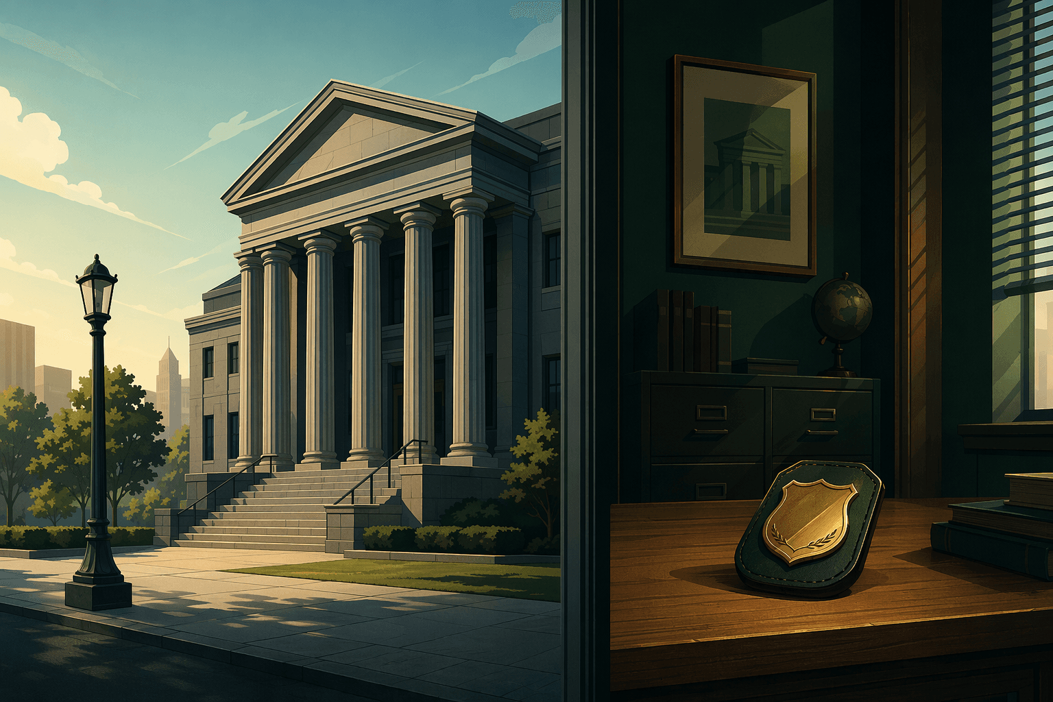 Police demotion - illustration, Jake Team LLC