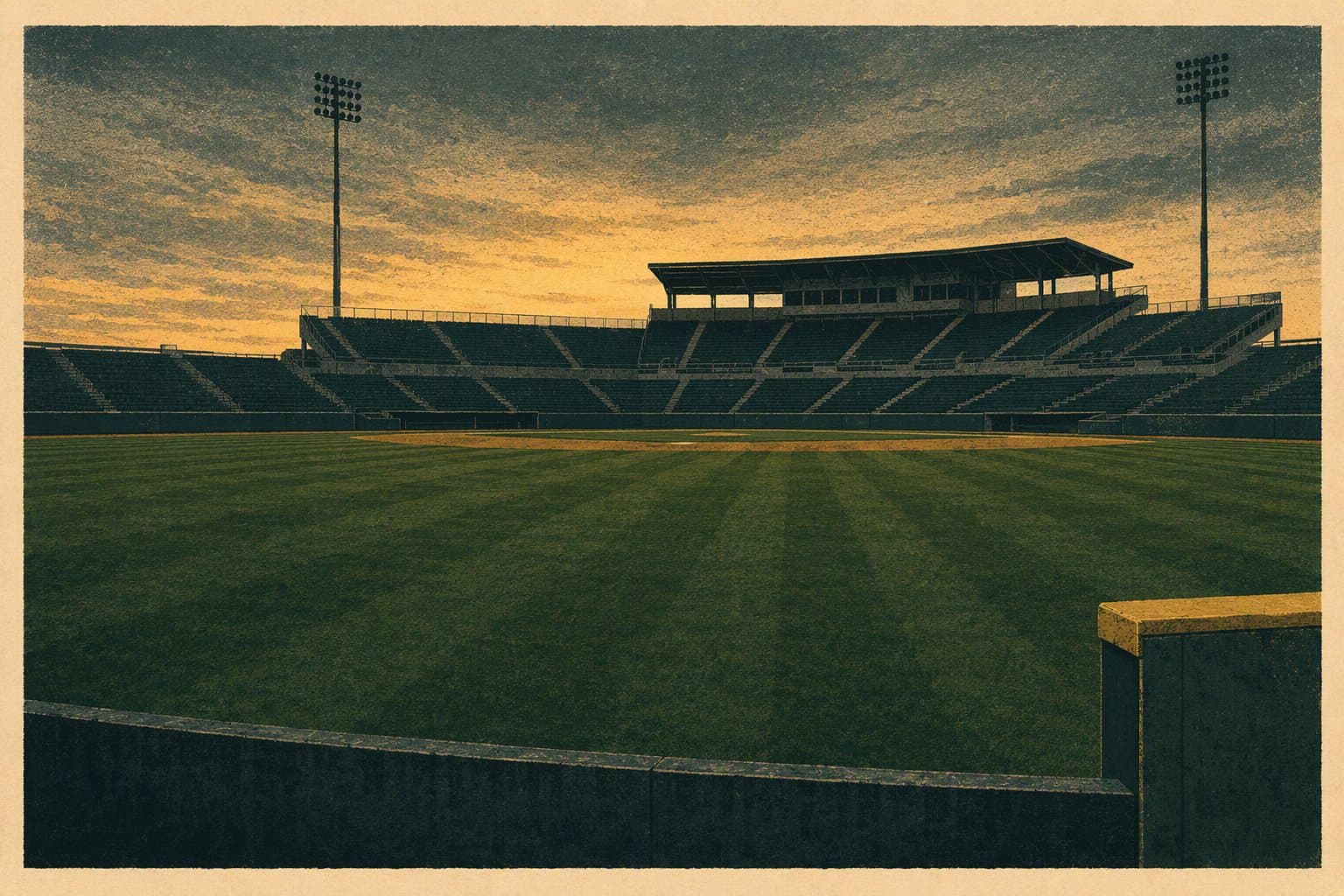 empty stadium - illustration, Jake Team LLC
