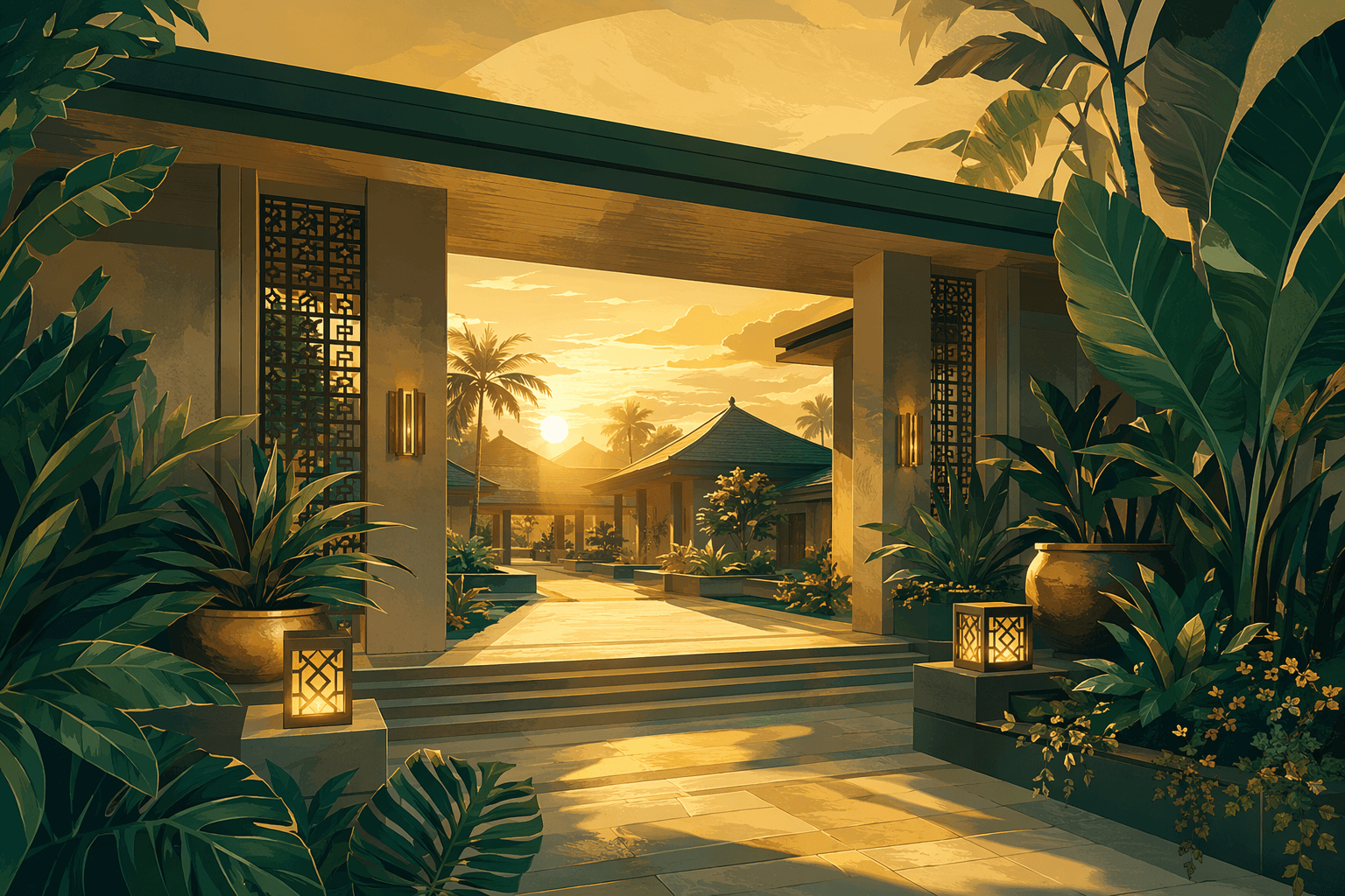 New Resort Opening - illustration, Jake Team LLC