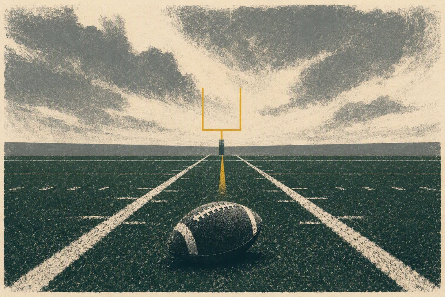 tense football rivalry - illustration, Jake Team LLC