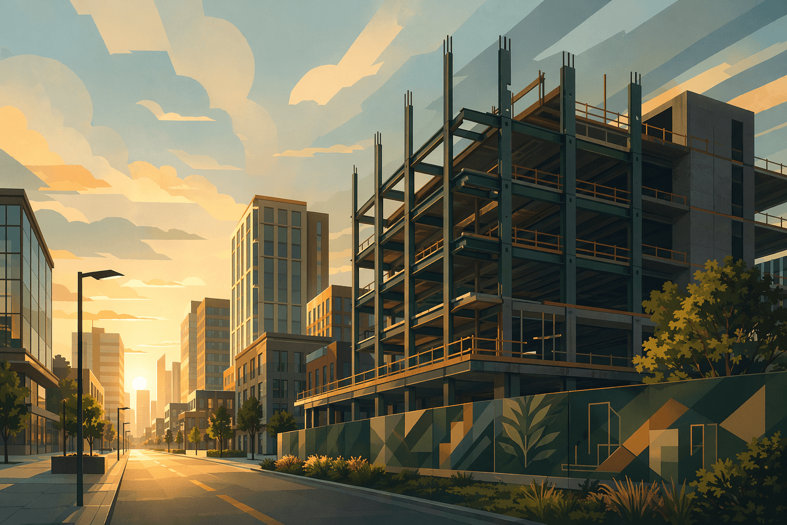 Downtown Development - illustration, Jake Team LLC
