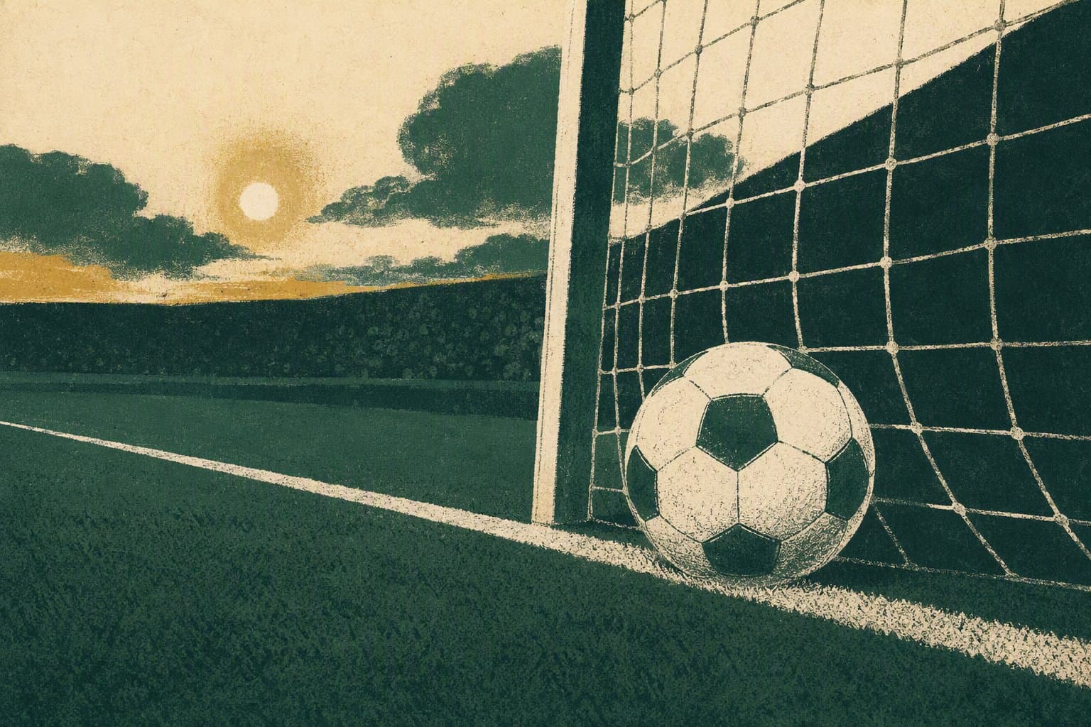 late soccer victory - illustration, Jake Team LLC