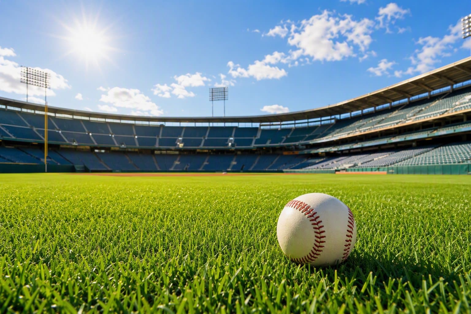 Empty Baseball Stadium - illustration, Jake Team LLC