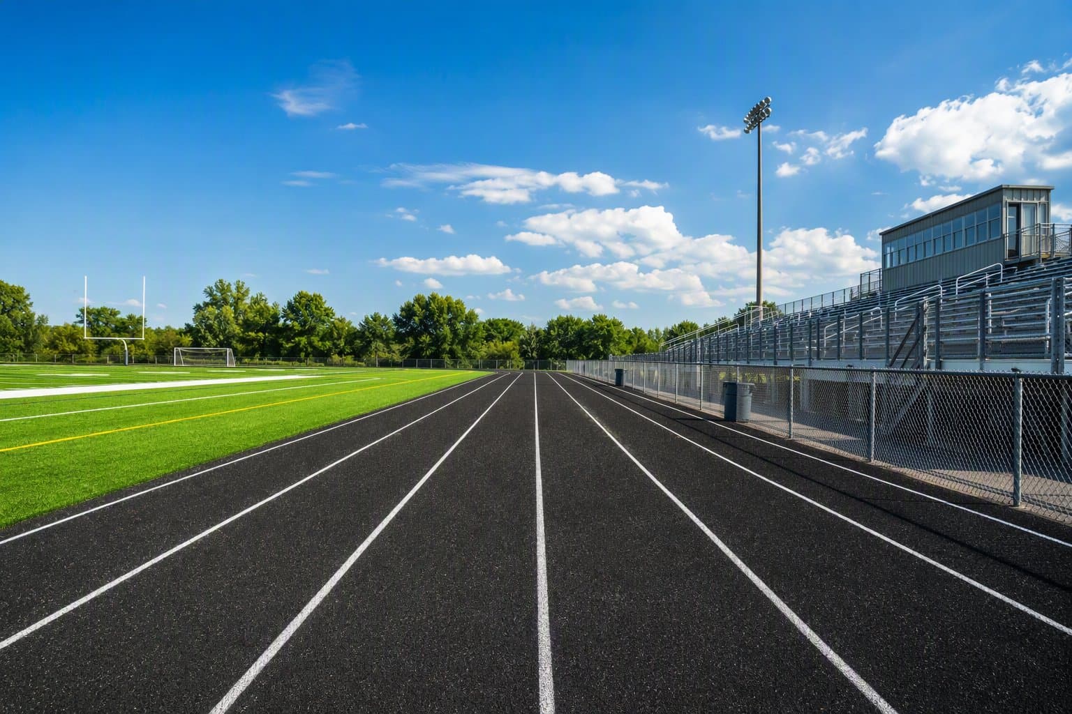 school campus track - illustration, Jake Team LLC