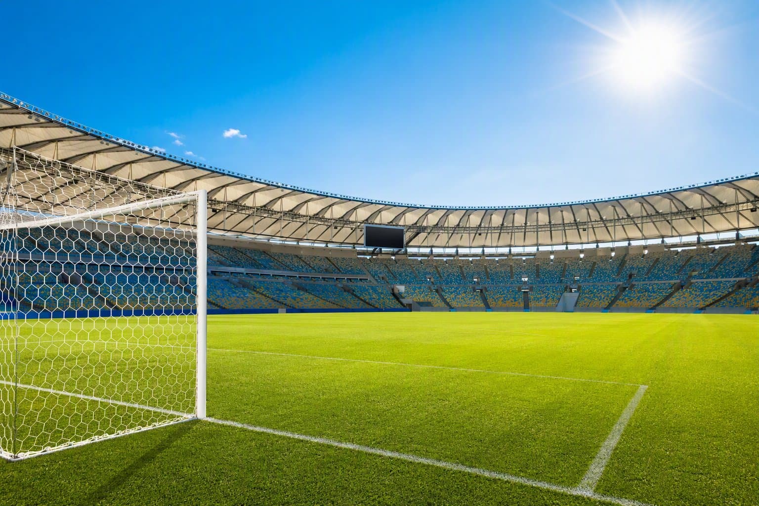 soccer stadium goal - illustration, Jake Team LLC