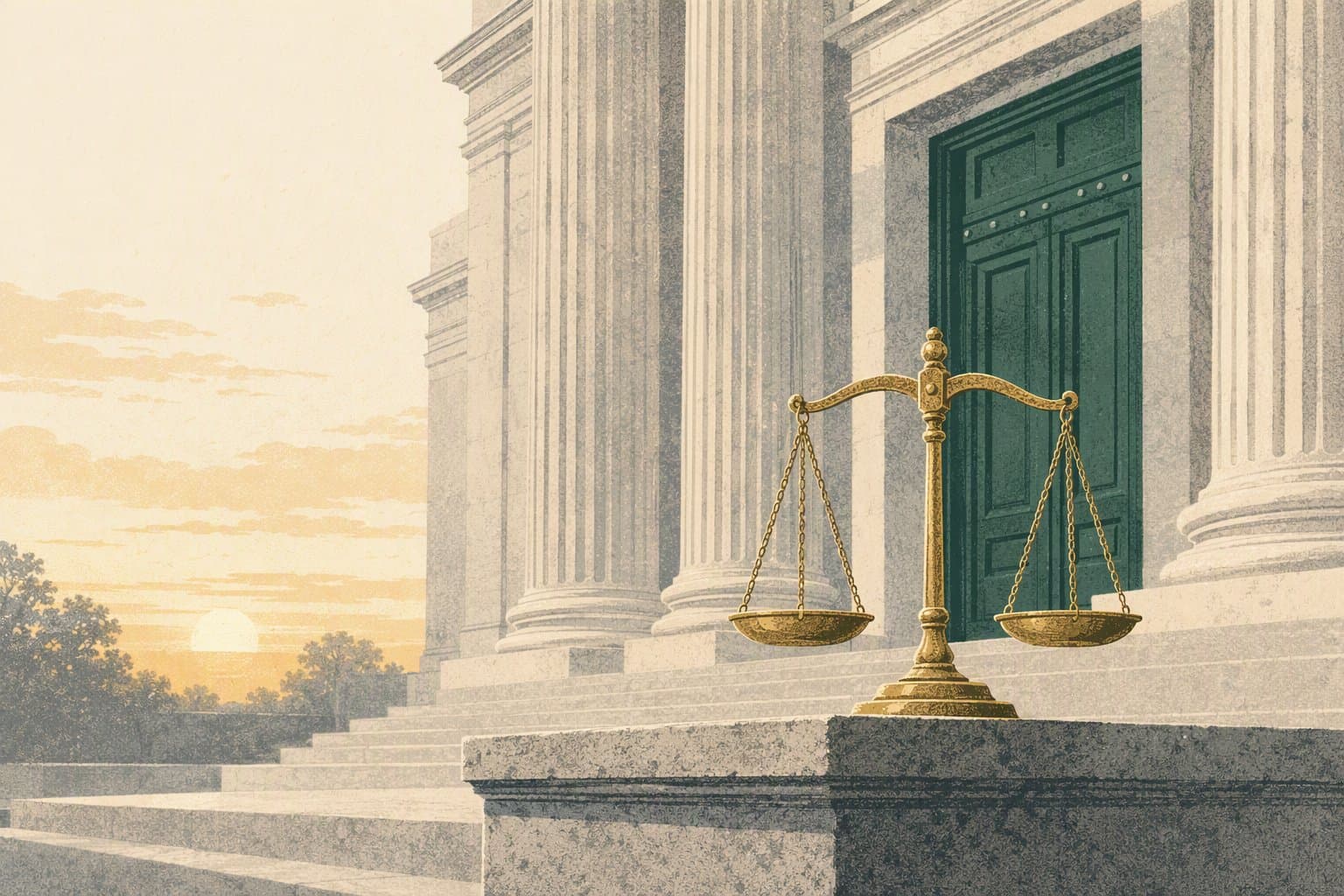 Justice Review - illustration, Jake Team LLC