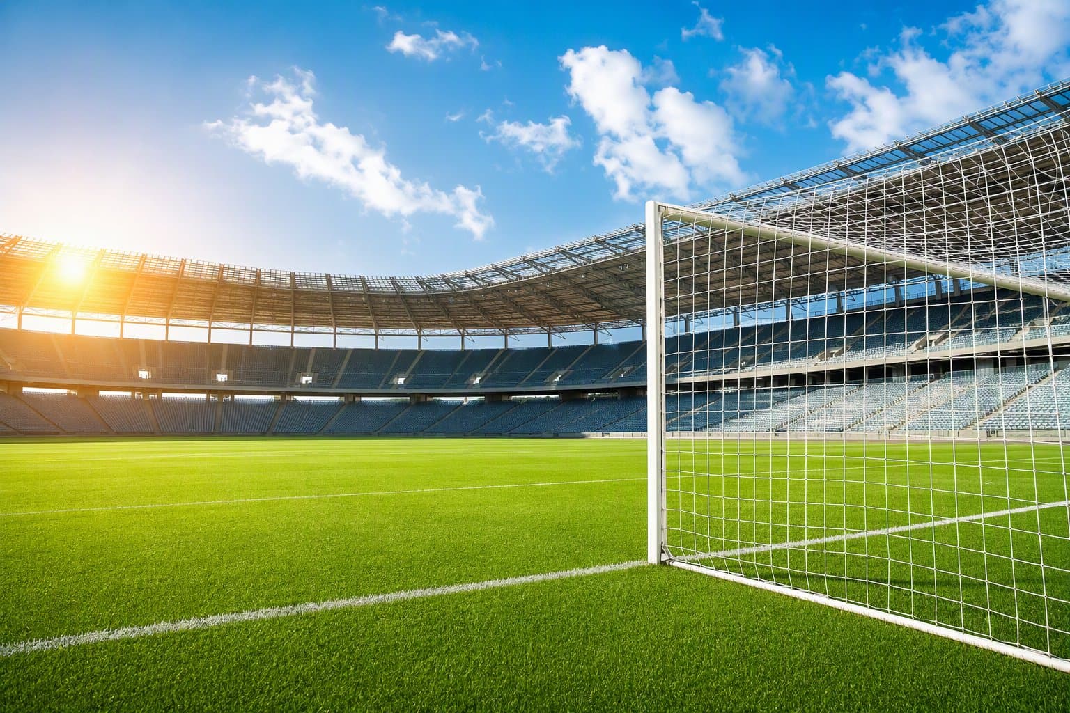Empty soccer stadium - illustration, Jake Team LLC