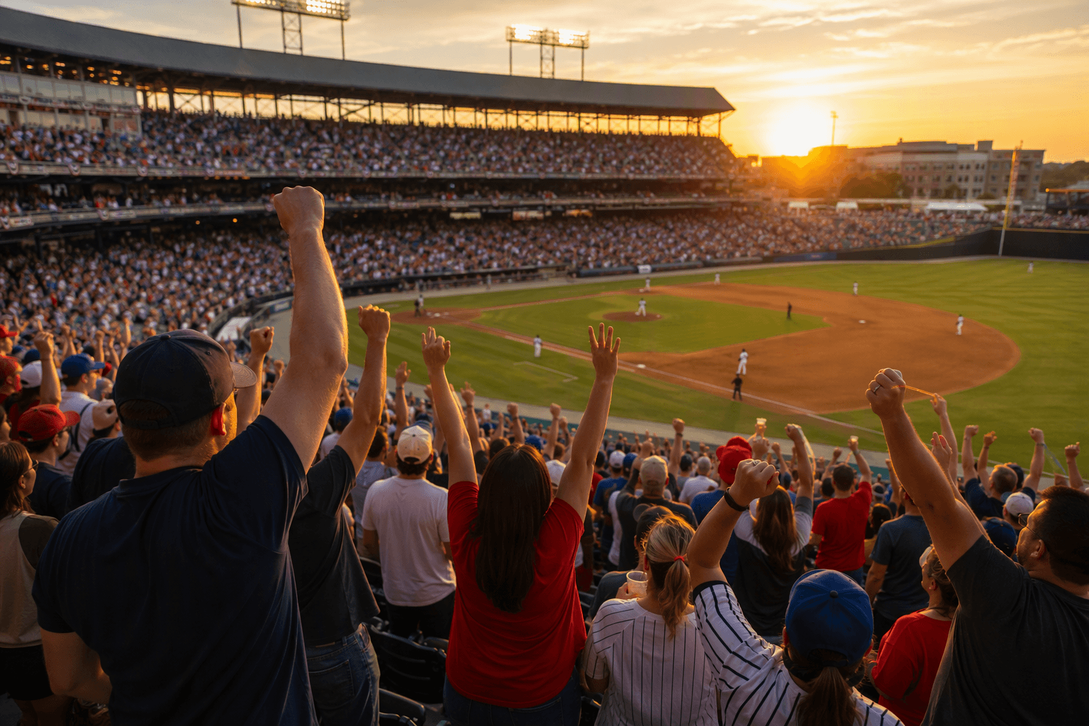 professional baseball game - illustration, Jake Team LLC