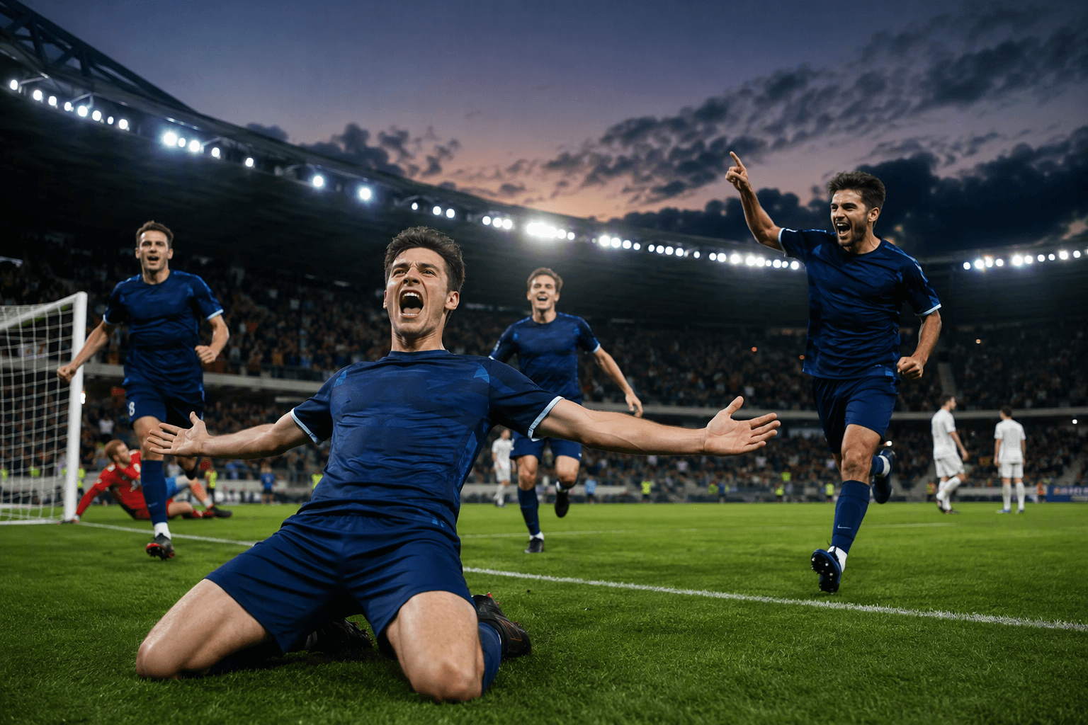 Soccer Match Victory - illustration, Jake Team LLC