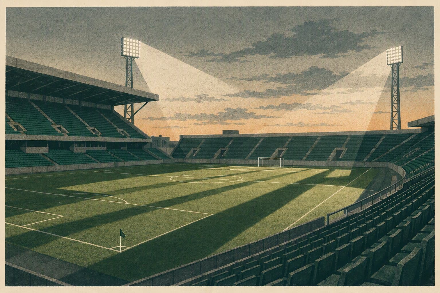 stadium floodlights - illustration, Jake Team LLC
