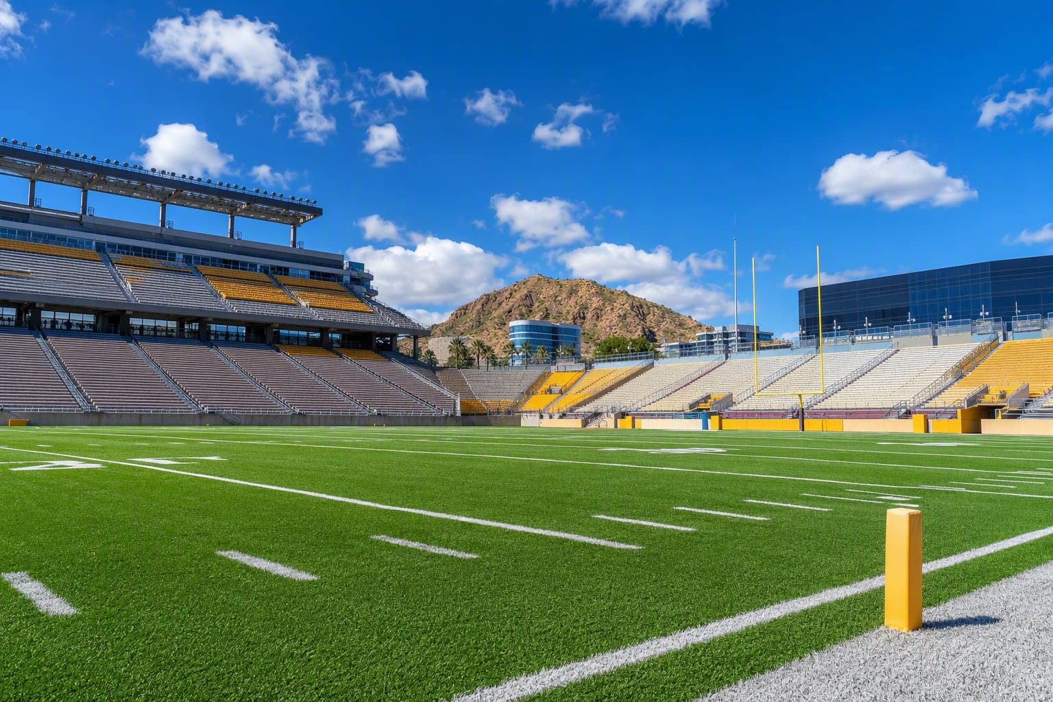 empty football stadium - illustration, Jake Team LLC