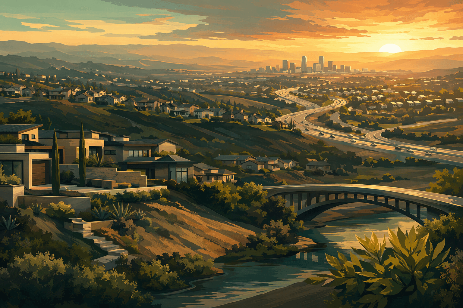 Suburban growth - illustration, Jake Team LLC