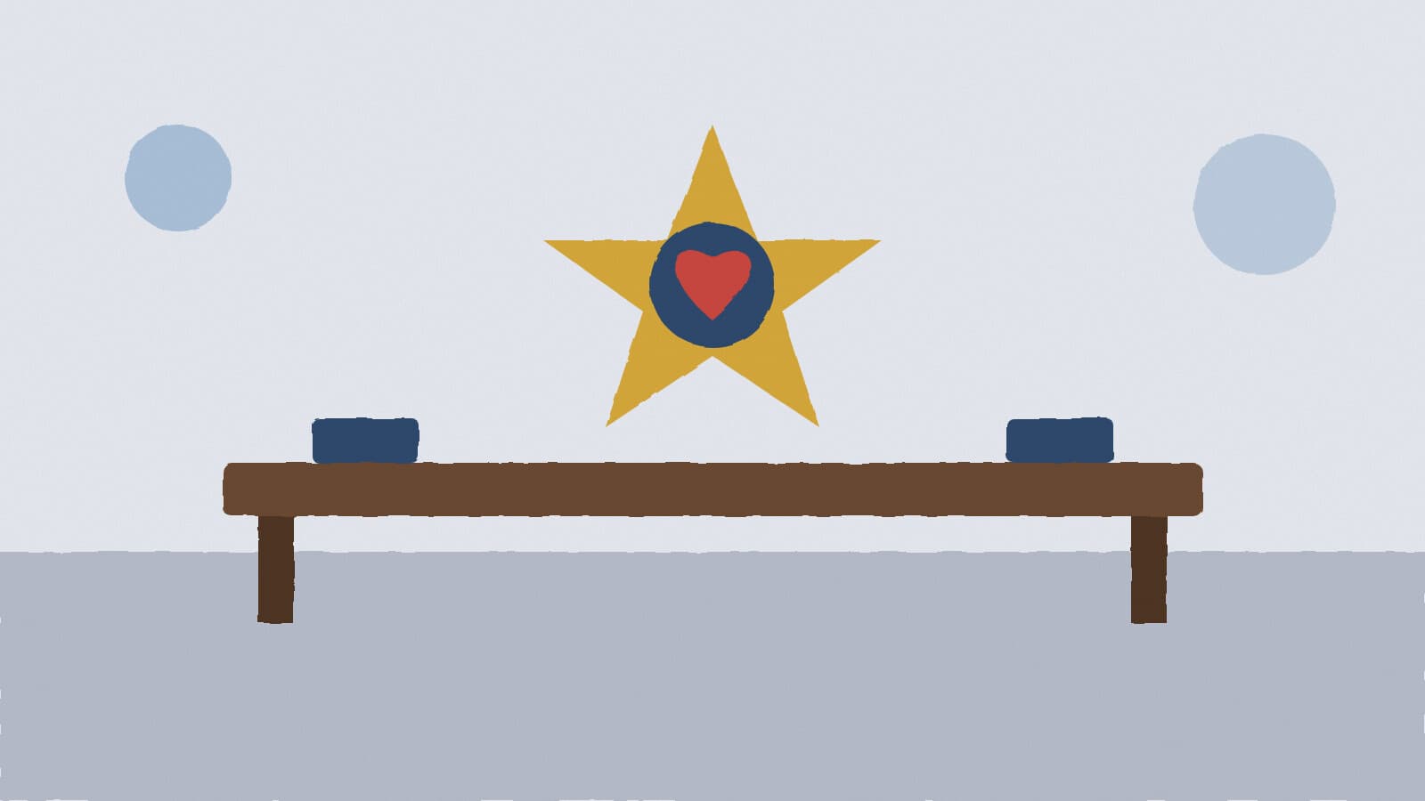 Police star and board table - illustration, Jake Team LLC
