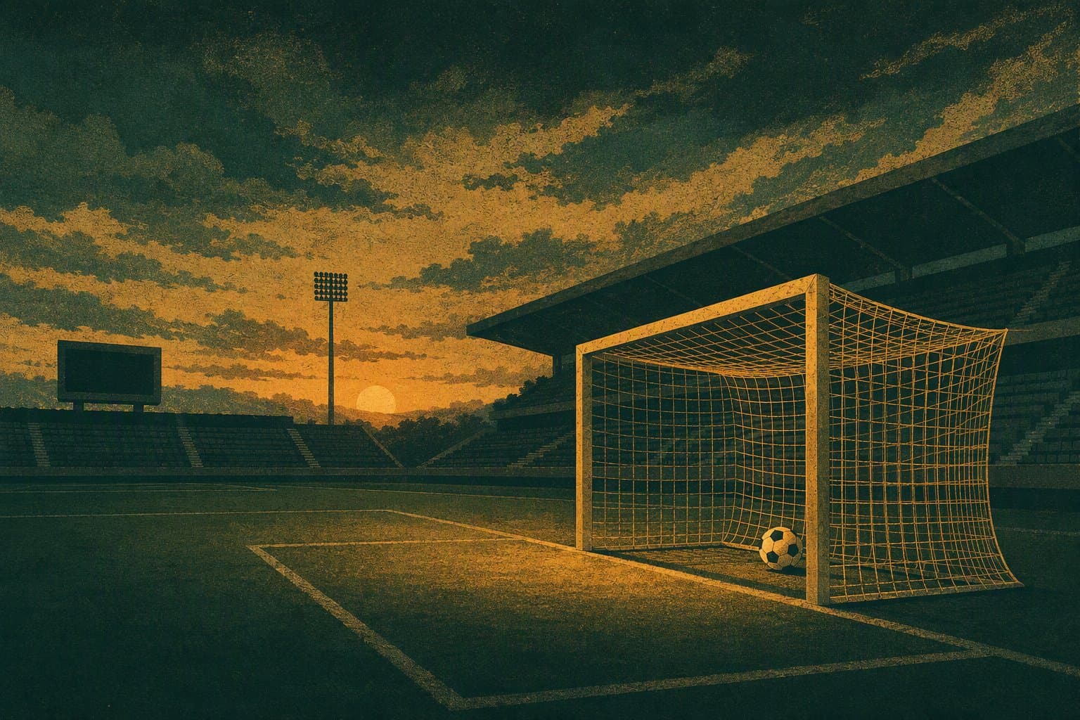 Late Soccer Win - illustration, Jake Team LLC