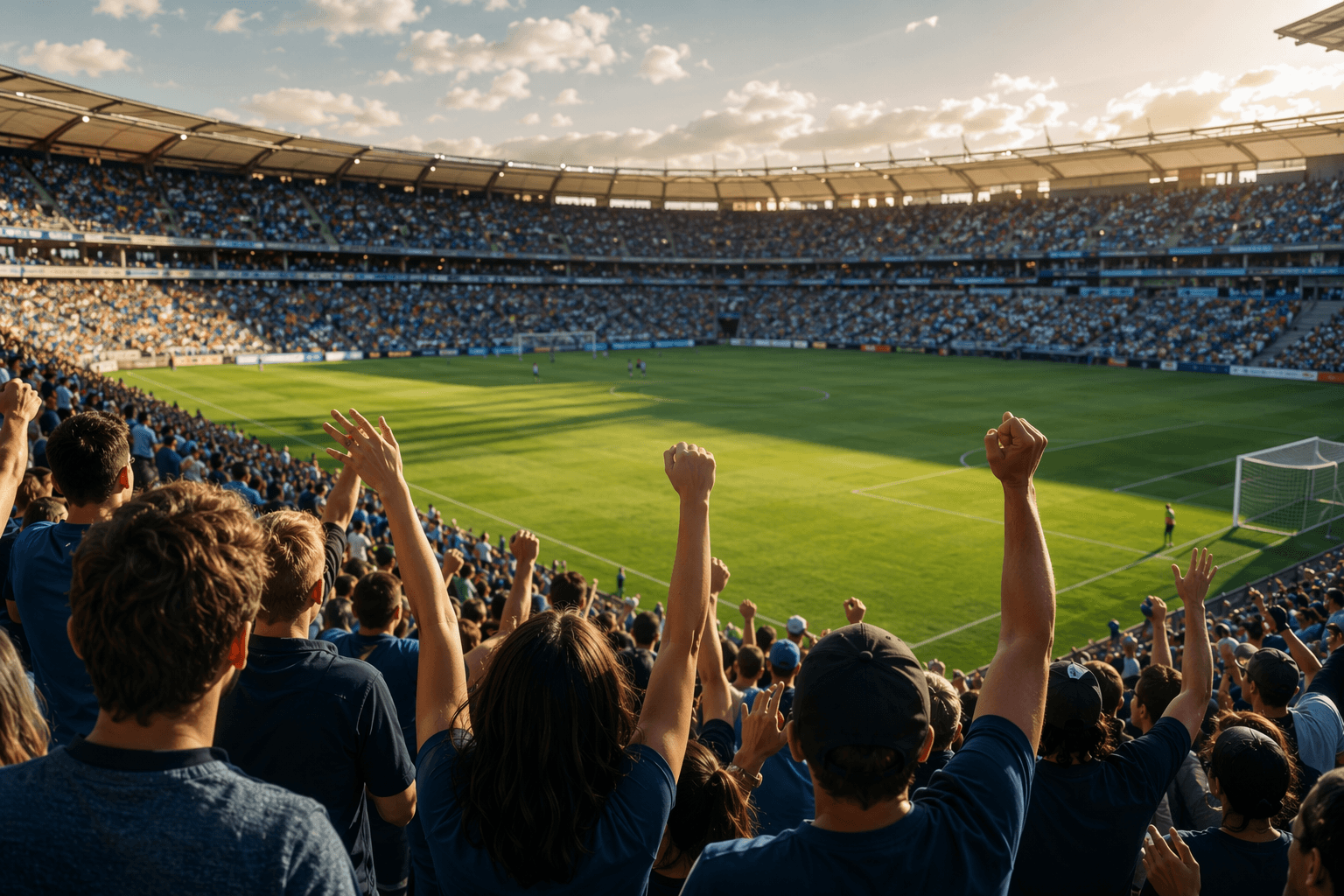 Soccer stadium victory - illustration, Jake Team LLC