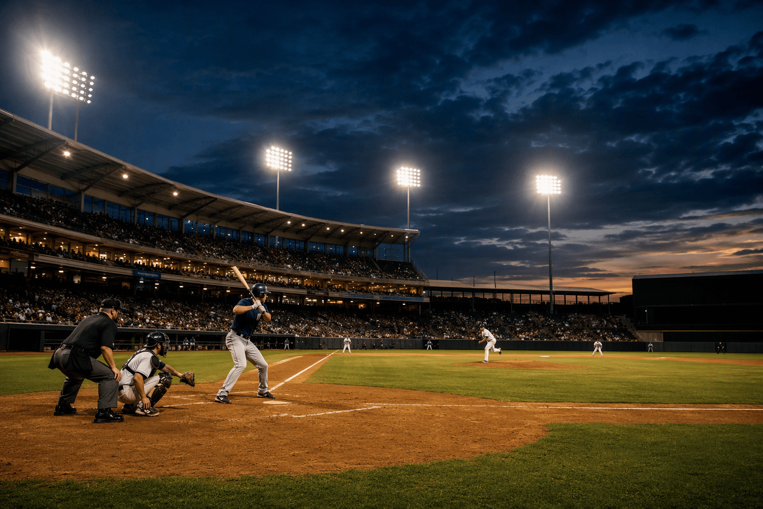Baseball game night - illustration, Jake Team LLC