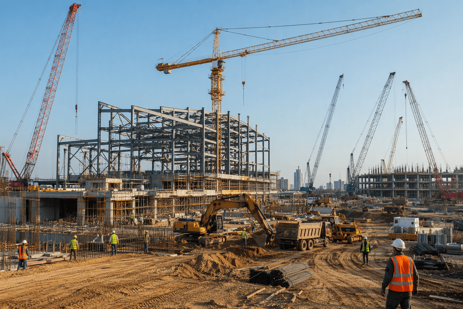 industrial construction site - illustration, Jake Team LLC